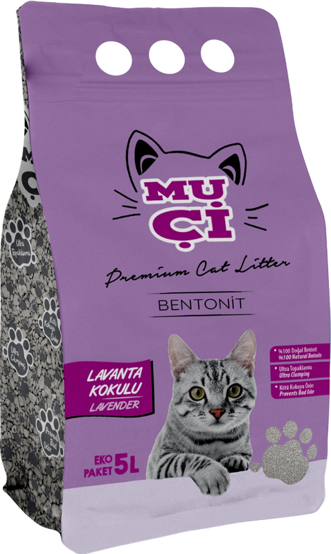 Muçi Bentonit Kedi Kumu — Lavanta